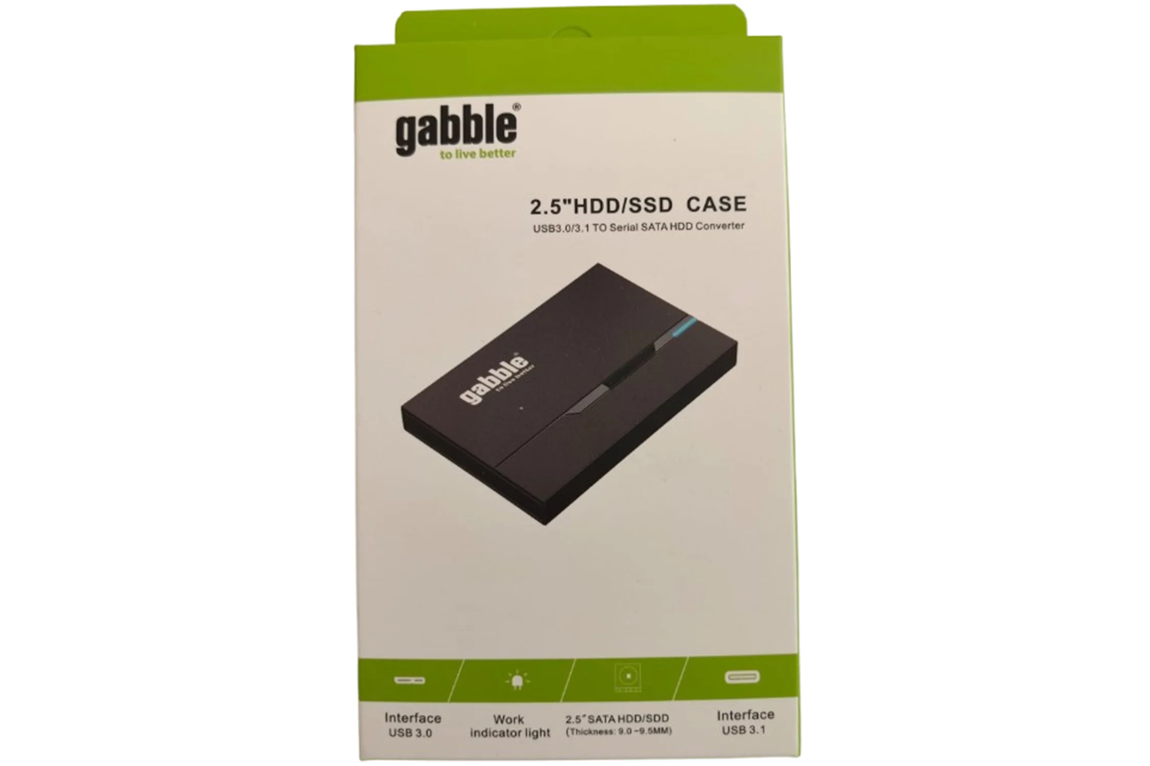 GABBLE GAB-HK249 HDD/SSD Kutu - USB 3.0 Harici Disk Kutusu