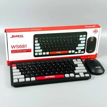 JEDEL WS681 Mini Kablosuz Klavye ve Mouse Combo Set